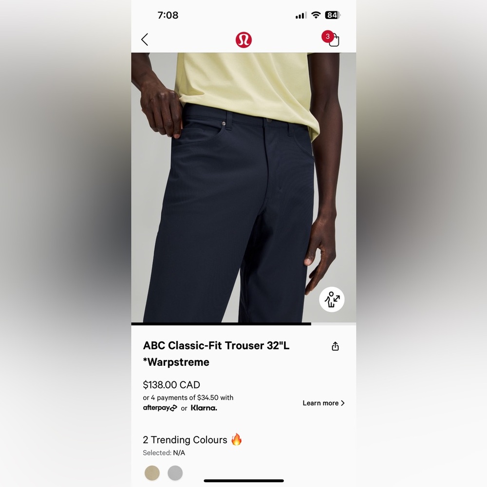 ABC Classic Fit Trouser